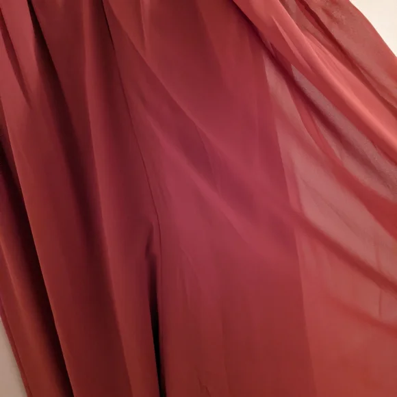 Azazie terra cotta long formal dress - Picture 5 of 13